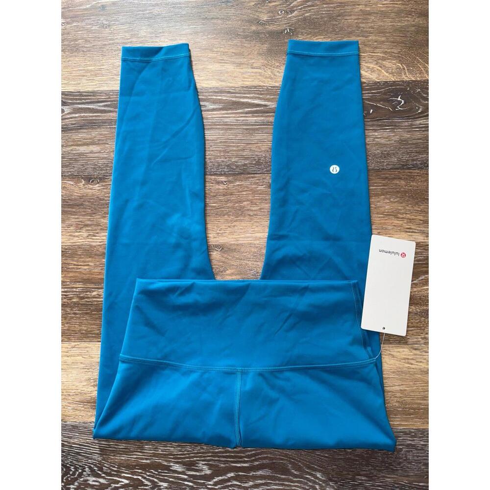Lululemon Wunder Train High Rise 25” Hawaiian Blue Size 8 NWT